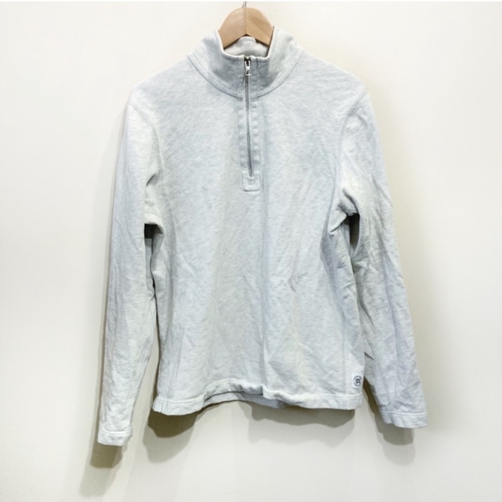Reigning Champ Light Gray Zip Up Sweater